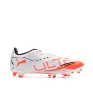 Chaussures de Foot Blanc/Orange Homme Puma Ultra 5 Play FG/AG vue 2