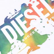 T-shirt Blanc Garçon Diesel Tdosky Maglietta vue 3