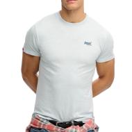 T-shirt Bleu Clair Chiné Homme Superdry Vintage LogoR6Ts pas cher