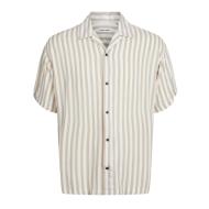 Chemisette Beige/Blanc Homme Jack & Jones Relaxed 12249367