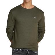 Pull Kaki Homme Tommy Hilfiger slim essntls