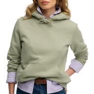Sudadera verde para mujer Superdry Essential Logo barato