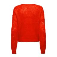 Pull Orange Femme JDY Structure vue 2