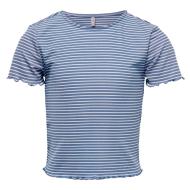 T-shirt Bleu Fille Kids Only Wilma pas cher