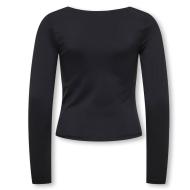 Girl's Black Long Sleeve T-Shirt Kids ONLY Kogea Photo of the Espace des Marques %store% store - view of %key%