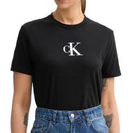 T-Shirt Noir Femme Calvin Klein Jeans LV047E804G pas cher