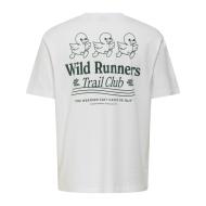 T-Shirt Blanc Homme Only & Sons Fred vue 2