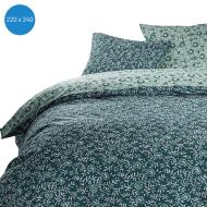 Parure de Lit Bleu/Vert 220x240cm Today Coton 57 Fils Sunshine vue 2