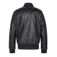 Blouson cuir Noir Homme Schott LCBOMBA vue 2