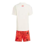 Ensemble Blanc/Rouge Garçon Adidas Lk Dy Mm T vue 2
