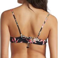 Haut de Bikini Noir à fleurs Femme Roxy Garden Surf vue 2