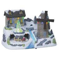 Village Du Père Noël Atmosphera Windmill pas cher