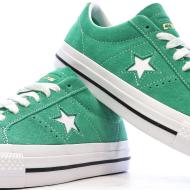 Baskets Vertes Homme Converse One Star Pro vue 7