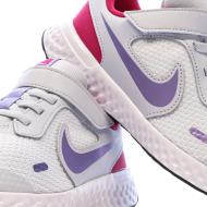 Chaussures de running Gris/Rose Fille Nike Revolution 5 vue 7