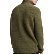 Pull Kaki Homme Superdry Studios Chunky vue 2
