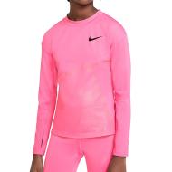 T-shirt Rose Fille Nike Pro Warm pas cher