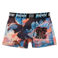 Boxer Bleu/Rose Homme Freegun Aigle pas cher