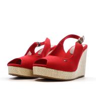 Sandales Compensées Rouge Femme Tommy Hilfiger Iconic Elena vue 6