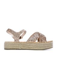 Sandales compensées Doré Femme Beppi Wedge vue 2