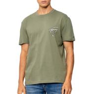 T-shirt Kaki Homme Tommy Hilfiger Tjm Reg Sign City