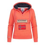 Sweat à Capuche Rose Femme Geographical Norway Class Lady pas cher