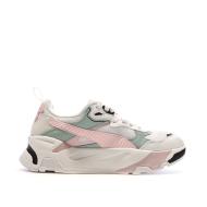 Baskets Blanc/Rose/Vert Femme Puma Trinity vue 2