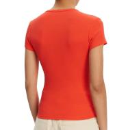 T-Shirt Orange Femme Tommy Hilfiger DW0DW17383 vue 2
