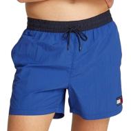 Short de Bain Bleu Homme Tommy Hilfiger Drawstring pas cher