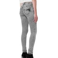 Jean Slim Gris Femme Kaporal Flore vue 2