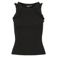 Camiseta de tirantes negra de mujer Pieces Tubana