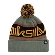 Bonnet Kaki/Jaune Garçon Quiksilver Summit pas cher