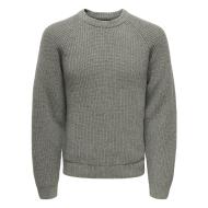 Pull Vert Homme Only & Sons Litus pas cher