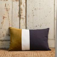Coussin Ocre/Blanc/Marine Today 40/60 vue 2