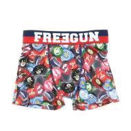 Boxer Noir/Rouge Garçon Freegun Capsule pas cher