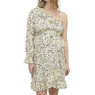 Robe Jaune/Noire Femme Vero Moda Maternity Lea pas cher