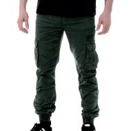 Pantalon Cargo Vert Foncé Homme Paname Brothers Costa