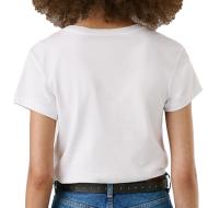 T-shirt Blanc Femme Pepe jeans Ava vue 2