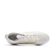 Chaussures de football Blanches/Doré Garçon Adidas F50 League vue 4