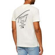 T-shirt Blanc Homme Tommy Hilfiger Tjm Reg Sign City vue 2
