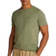 T-shirt Kaki Homme Tommy Hilfiger Tjm Xslim