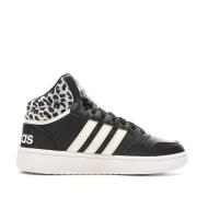 Baskets Noires Femme Adidas Hoops vue 2