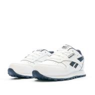 Baskets Blanche/Marine Garçon Reebok Classic Leather 100069851 vue 6
