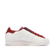 Baskets Adidas Blanches/Rouge Homme Adidas Superstar vue 2