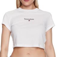 T-shirt Blanc Femme Tommy Jeans Bby Crp Essential