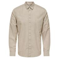 Chemise Beige Homme Only & Sons Cantley