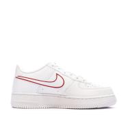Baskets Blanche/Rouges Garçon Nike Air Force 1 vue 2