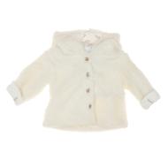 Manteau Sherpa Blanc Doux Fille EOM Ematurino pas cher