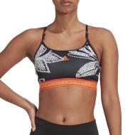 Brassière Noire/Grise à Motifs Femme Adidas Farm pas cher