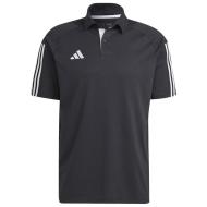 Polo Noir Homme Adidas Tiro23 C vue 2
