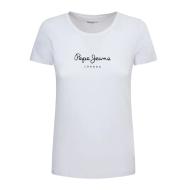 T-Shirt Blanc/Noir Femme Pepe jeans New Virginia